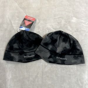 Columbia Omni Heat Twin Set of Beanies | Black & Gray | Size Youth M